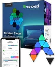 Image of Nanoleaf Shapes Ultra Black Mini Triangle Expansion Pack, 10 Additional Smart
