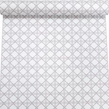 Image of White Purple Lilac Wallpaper Geometric Diamond Vinyl Textured Paste the Wall