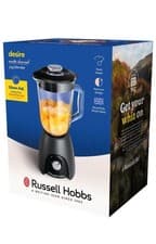 Image of Russell Hobbs Desire 650W Jug Blender Glass Jug - 1.5L, Matte Black (24722)