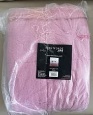 Image of Brentfords OHS Teddy Fleece Weighted Blanket 8kg, 150x200cm - Blush Pink