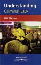 Image of UNDERSTANDING CRIMINAL LAW.FOURTH ED. by Professor C M V Clarkson Paperback