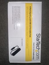 Image of StarTech 4-Port SuperSpeed USB 3.0 Portable Hub Black