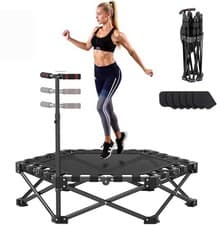Image of Northdeer Foldable Trampoline, Rebounder Trampoline for Adults & Kids, 200 kg Ca