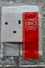 Image of MK Logic Plus K780WHI White Unswitched Socket 1 Gang 13A