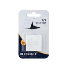 Image of KORBOND Double Hook Bra Extender Extension 38mm WHITE - Machine Washable 110102