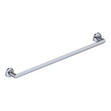 Image of Chrome Single Round Towel Bar Rail Holder