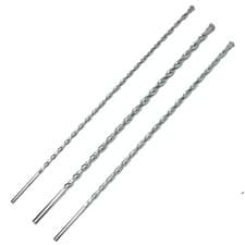 Image of 3Pc MASONRY DRILL BIT SET INCLUDE SIZES 8 10 12mm 400mm LONG Brick Concrete