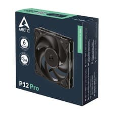 Image of ARCTIC P12 Pro 120mm PWM Case Fan, Fluid Dynamic Bearing, 600-3000 RPM, Black
