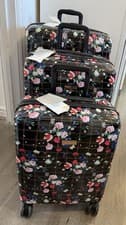 Image of Ted Baker 3pcs Suitcase Set Trolley Luggage Floral LARGE, MEDIUM & CABIN SIZE