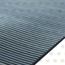 Image of 3mm Grooved Anti Slip Rubber Matting Fine Ribbed / Squares & Strips in all sizes