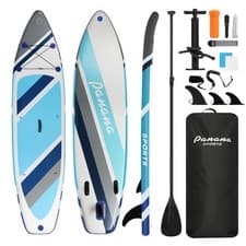 Image of Inflatable Stand Up Paddle Board for Adults Youth Wide Stable Anti-Slip iSUP Kit