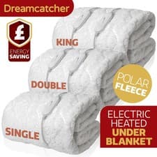 Image of Dreamcatcher Electric Under Blanket Heated Bed Fleece Single Double King Super