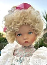Image of Vintage Porcelain Doll "Mary Mary, Quite Contrary" by Dianna Effner - RARE FIND!