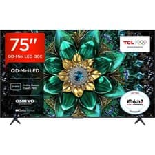 Image of TCL 75Q6C-UK 75 Inch MiniLED 4K Ultra HD Smart TV Bluetooth WiFi