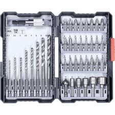 Image of kwb 108910 Drill Bit set 39-piece versatile Bits with quick-change holder