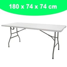 Image of 6ft Folding Table Trestle Camping Party Picnic BBQ Garden Indoor Outdoor DCUK