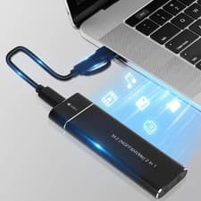 Image of New M2 NVMe SATA SSD Enclosure USB 3 1 Type C 10Gbps Adapter Fast Shipping