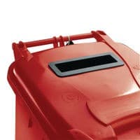 Image of Confidential Waste Wheelie Bin 240 Litre Red 377909