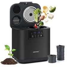 Image of 4 L Compost Bin Electric Composter Indoor Outdoor Black