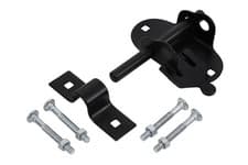 Image of Blue Spot 78073 Black Powder Coated Oval Pad Bolt 100mm