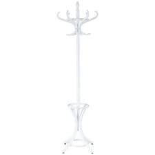 Image of Wooden Coat Rack Hat Hanger Free Standing Hallstand Umbrella Stand with 12 Hooks
