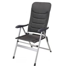 Image of Reclining Folding Camping Chair Aluminium Garden Recliner Trail Sponge Padded