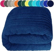 Image of Extra Large Bath Sheet 100x200cm Egyptian Cotton Soft XXL Super Jumbo Bath Sheet