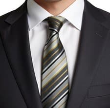 Image of HUGO BOSS | Classic Mens Multicoloured Woven Stripe Silk Necktie Tie - RRP £80