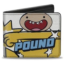 Image of Bi-Fold Wallet Adventure Time Jake and Finn TRUST POUND Pose Multi C (US IMPORT)