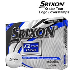 Image of SRIXON Q STAR TOUR GOLF BALLS NEW OVERSTAMP BALLS COMPANY LOGO'S ETC. 40% OFF !!