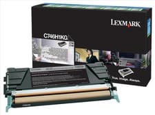 Image of GENUINE Lexmark C746H1KG C746/ C748 High Capacity Black Toner Cartridge opened V