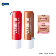 Image of Vaseline Lip Therapy Balm Stick Rosy Cocoa Butter Natural Smooth Soft Moist 4.8g