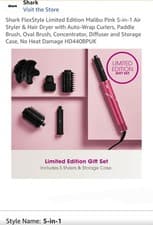 Image of Shark FlexStyle Limited Edition Malibu Pink 5-in-1 Air Styler & Hair Dryer New