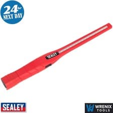 Image of Sealey LED3604R Rechargeable 360° Slim Inspection Light 8W & 1W SMD LED - Red