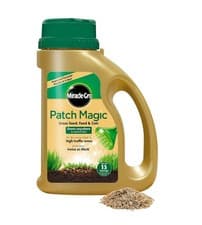 Image of Miracle-Gro Patch Magic Grass Seed Feed & Coir Lawn Repair Jug 1015g 13 Patches
