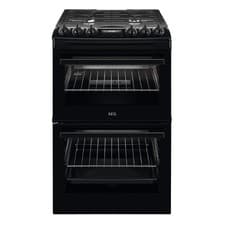 Image of AEG 55cm Gas Cooker with Lid - Black CGX1130ACB
