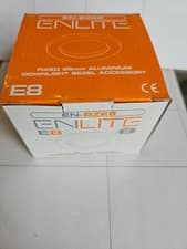 Image of White Aurora Enlite Downlight Bezels Fixed 85mm IP65 For AU-A4 EN-BZE8 5xPack