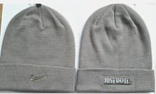 Image of Boys Nike Swoosh Stylish Fold Over Style Winter Youth Beanie Hat Headwear OSFY