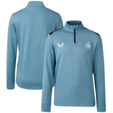 Image of Newcastle United 1/4 Zip Top Football Kid's Castore Midlayer Training Top - New