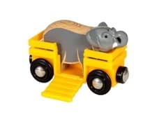 Image of BRIO Elephant and Wagon 33969 for ages 3 and up. [Toy Wooden Toy Train