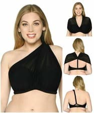 Image of Curvy Kate Wrapsody Bandeau Strapless Bikini Top CS5307 Swimwear Black 32F