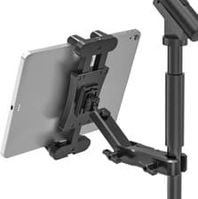 Image of Tablet Microphone Stand, Tablet Holder for Microphone Stand 360° Swivel