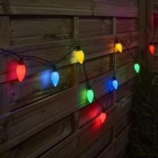 Image of 30 Multicolour LED String lights With timer function Green cable