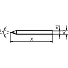 Image of Ersa 842 BD LF Soldering Tip Pencil-Shaped 1mm ERSADUR Lead-Free
