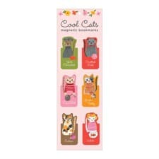 Image of Cool Cats Magnetic Bookmarks by Galison (Bookmark)