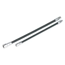 Image of Sealey Ak7342 Flexible Extension Adaptor Set 2Pc 1/4Sq X 254Mm And 3/8Sq X 305Mm