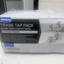Image of Wickes Tap Trade Pack - Chrome Basin and Bath Taps Brand New Boxed