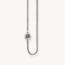 Image of GENUINE THOMAS SABO Blackened Karma Beads Necklace KK0002-001-12 FREE DELIVERY