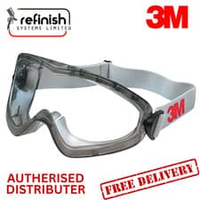 Image of 3M GOGGLEGEAR SAFETY GOGGLES 2890 – CLEAR ANTI-FOG LENS – INDUSTRIAL EYE PROTECT