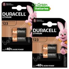 Image of 4 x Duracell CR123 3V Lithium Photo Battery DL123A CR17345 2032 Expiry NEW PACKS